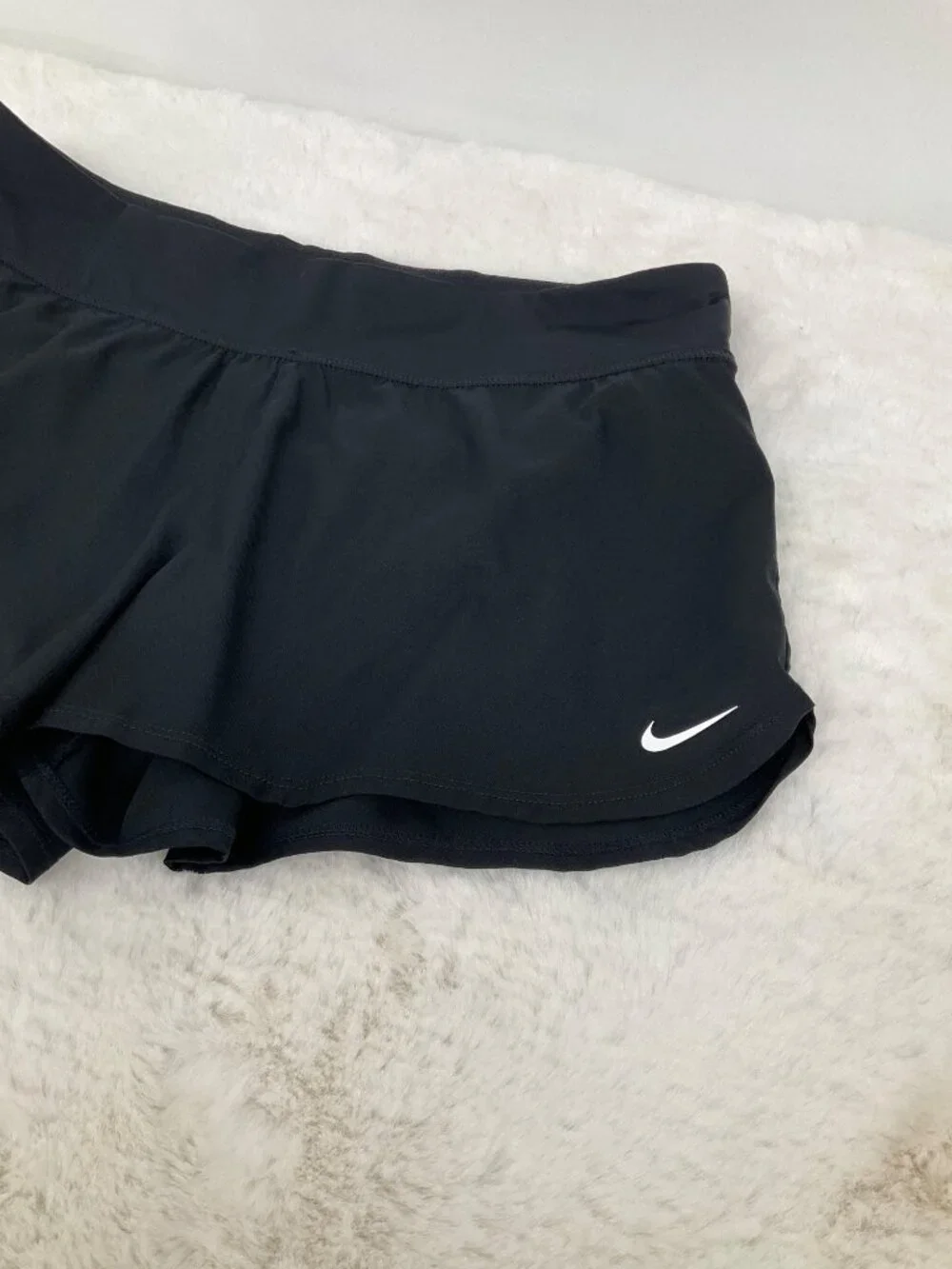 Nike size Medium Women's swim/run shorts attached panty Black - Picture 3 of 6